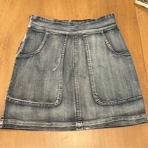 Women’s Denim Pocket A-Line Skirt - Gray Wash